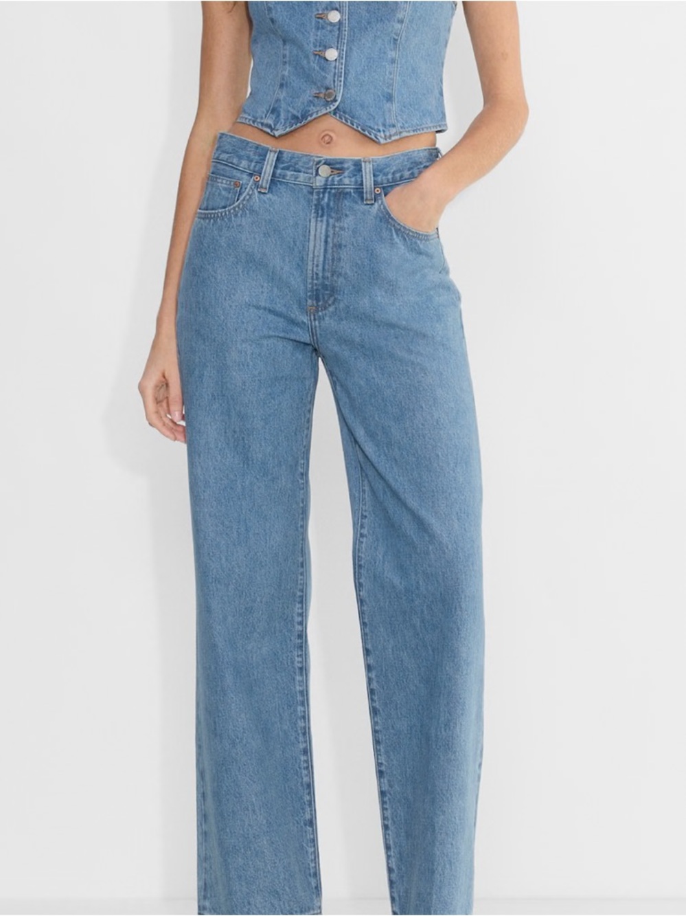 Denim Forum The Farrah Hi-Rise Wide
